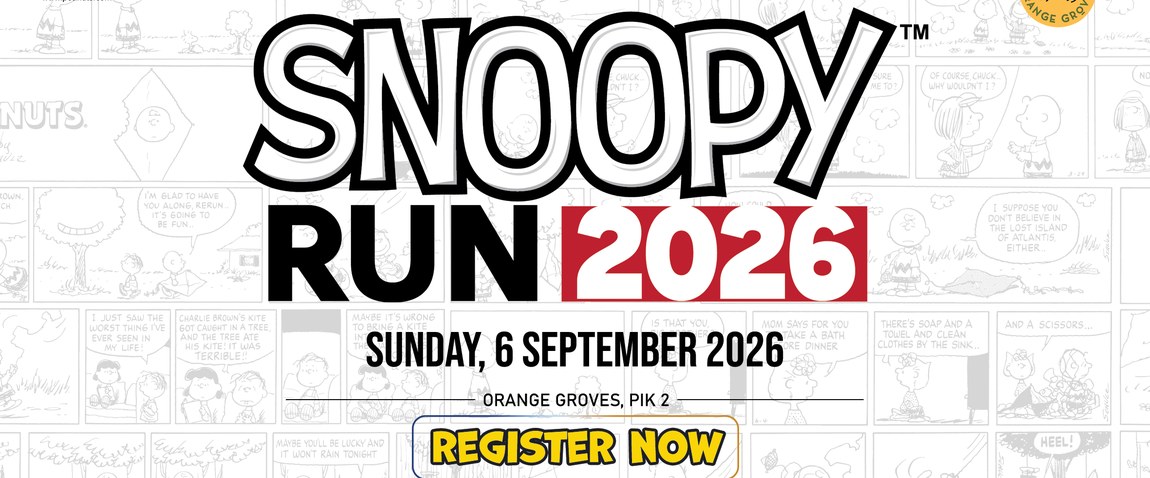 Snoopy Run 2026 — Sunday, 6 September 2026 at Orange Groves, PIK 2